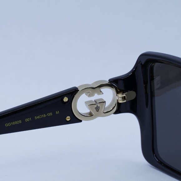 Exclusive Sale! Gucci GG1692S 001 Sunglasses - Black Frame, Grey Lenses main image 4